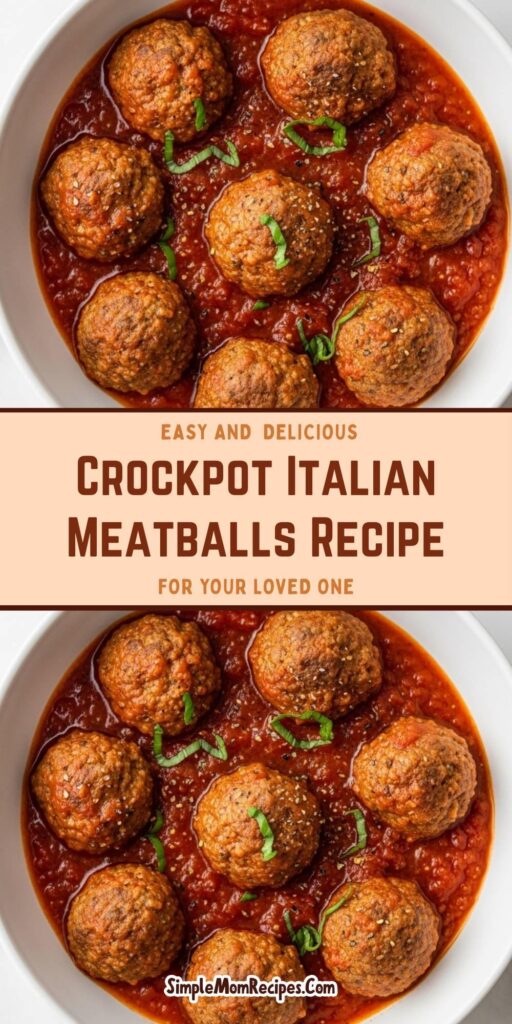 Crockpot Italian Meatballs Recipe