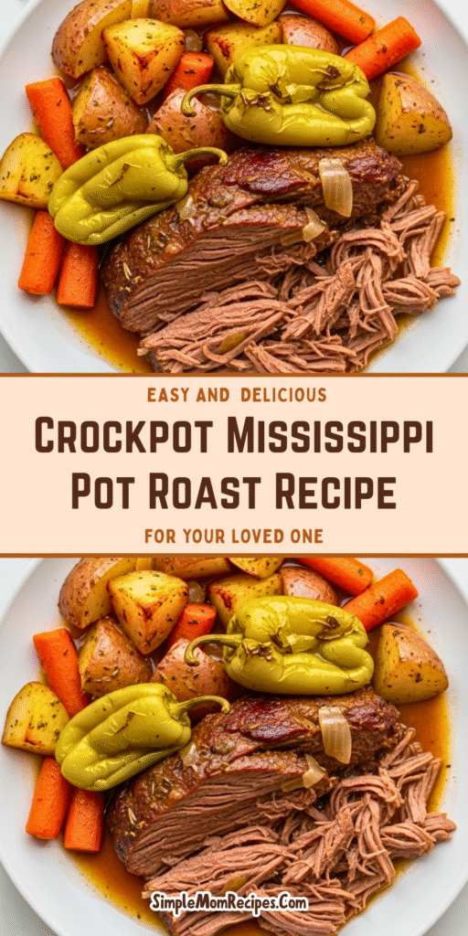 Crockpot Mississippi Pot Roast Recipe