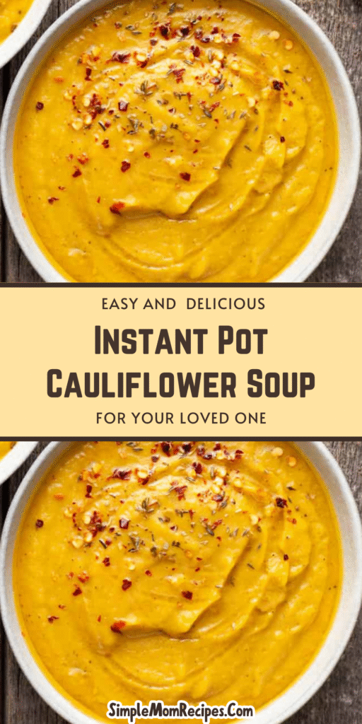 Instant Pot Cauliflower Soup Recipe
