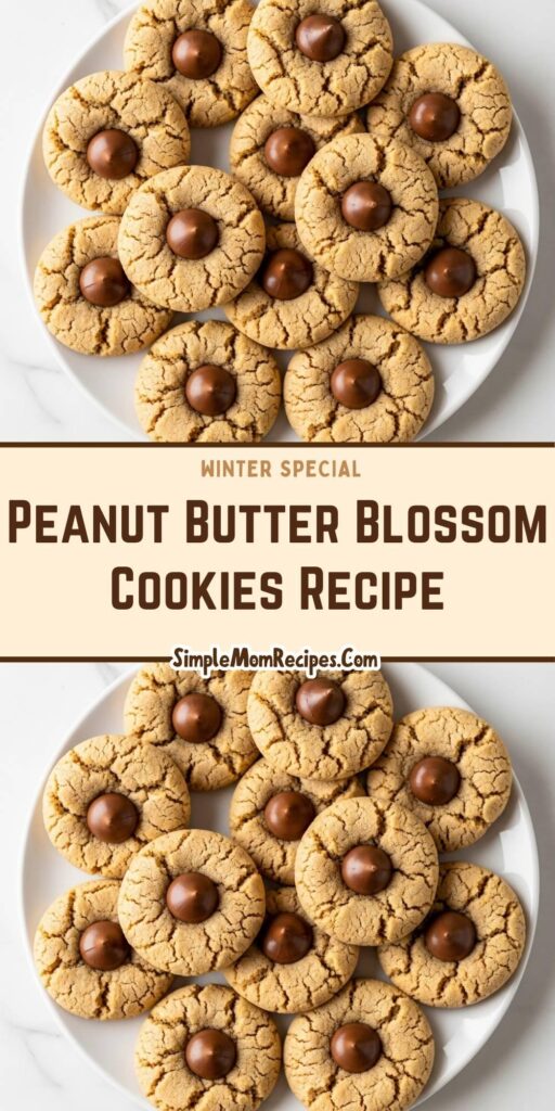 Peanut Butter Blossom Cookies Recipe