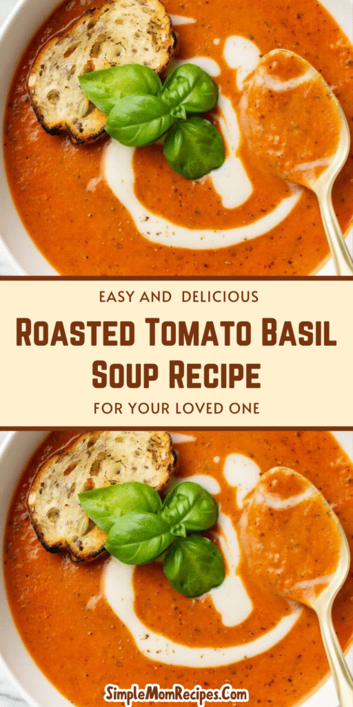 Roasted Tomato Basil Soup Recipe