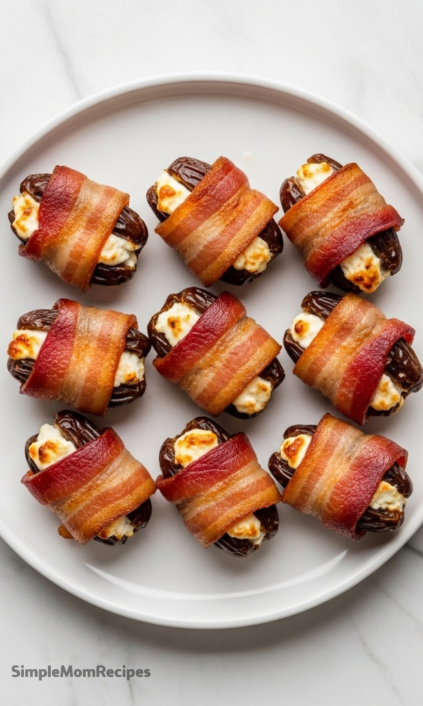 Bacon-Wrapped Dates with Goat Cheese