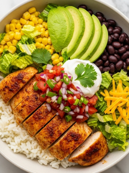 Chicken Burrito Bowls Recipe