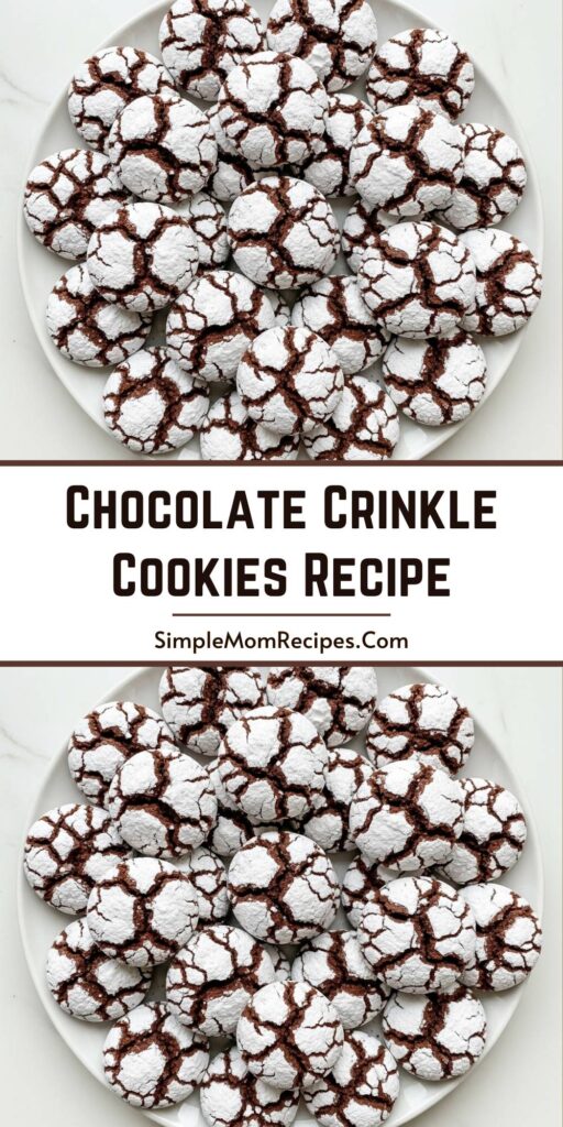 Chocolate Crinkle Cookies Recipe