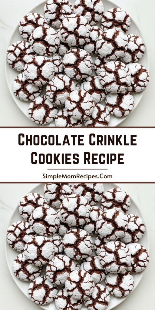 Chocolate Crinkle Cookies Recipe