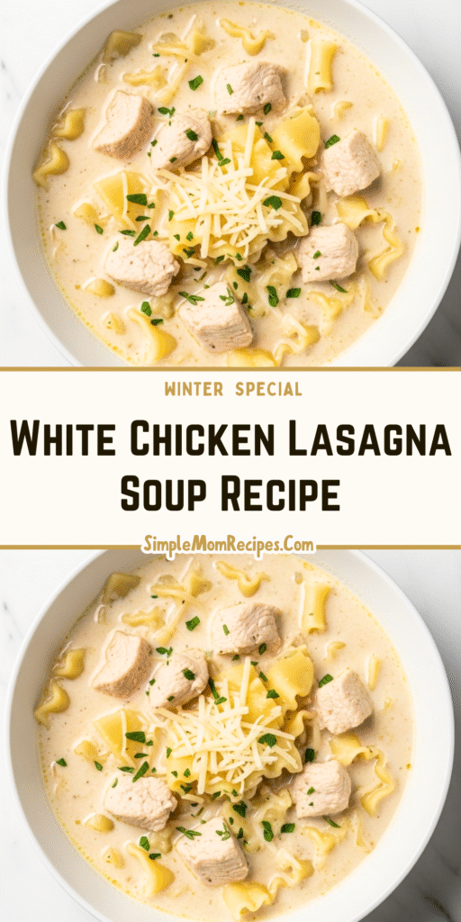 Creamy White Chicken Lasagna Soup Recipe