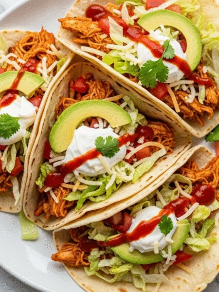 CrockPot Chicken Tacos Recipe