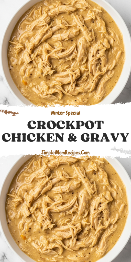 Crockpot Chicken & Gravy Recipe