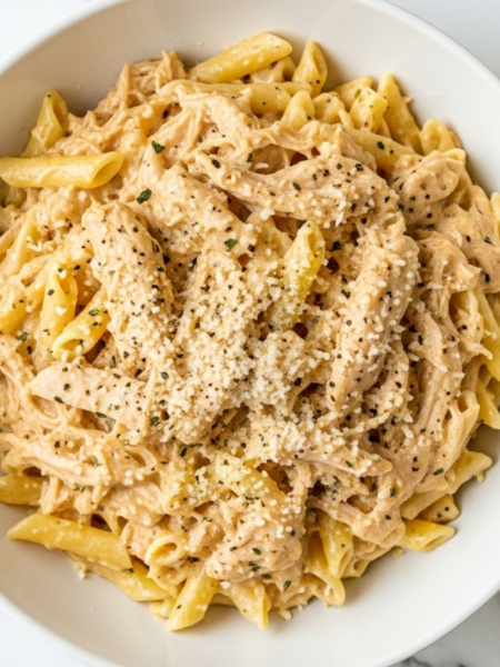Crockpot Olive Garden Chicken with Pasta Recipe