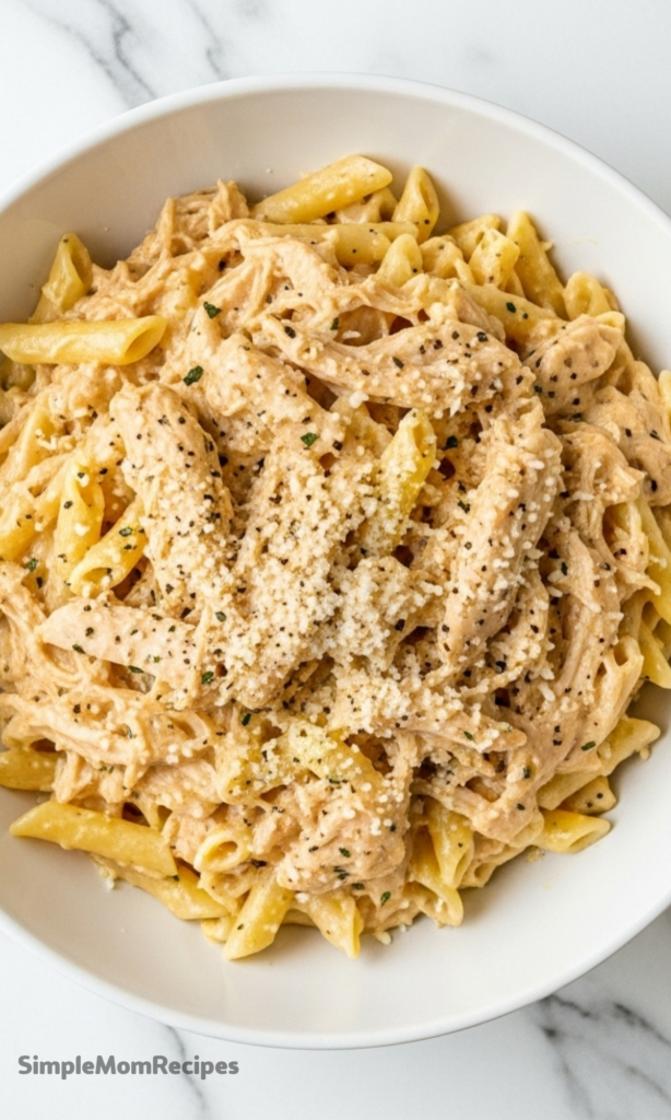 Crockpot Olive Garden Chicken with Pasta Recipe