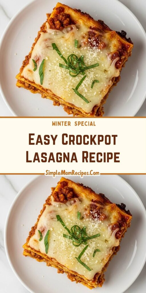 Easy Crockpot Lasagna Recipe