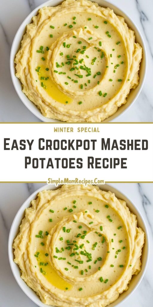 Easy Crockpot Mashed Potatoes Recipe