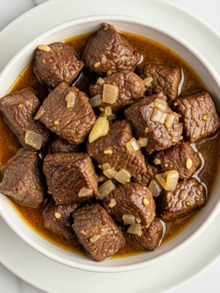 Easy Crockpot Steak Bites Recipe