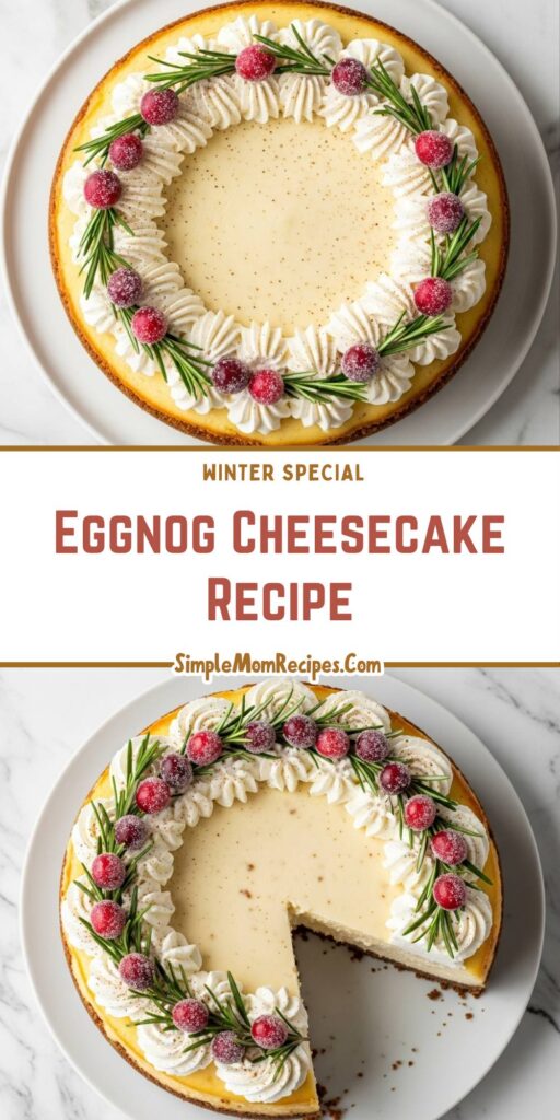Eggnog Cheesecake Recipe