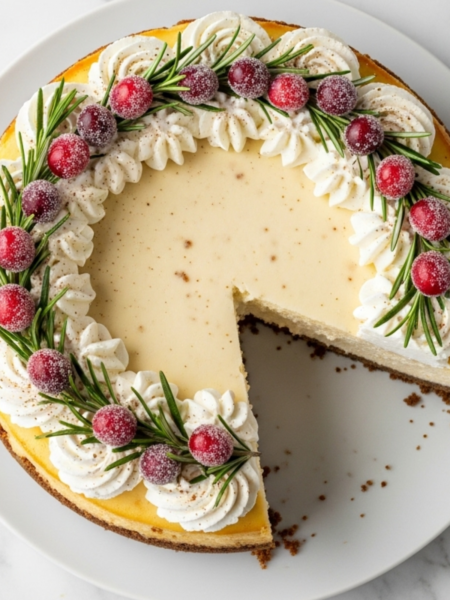 Eggnog Cheesecake Recipe