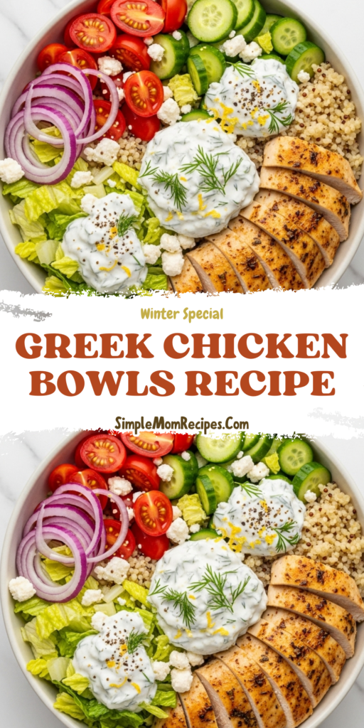 Greek Chicken Bowls Recipe