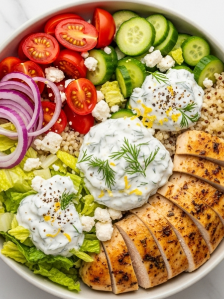 Greek Chicken Bowls Recipe