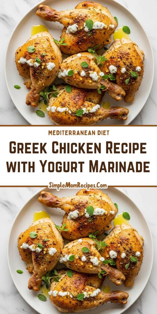 Greek Chicken Recipe with Yogurt Marinade
