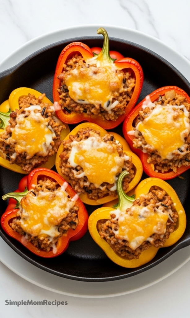 Ground Turkey Stuffed Peppers Recipe