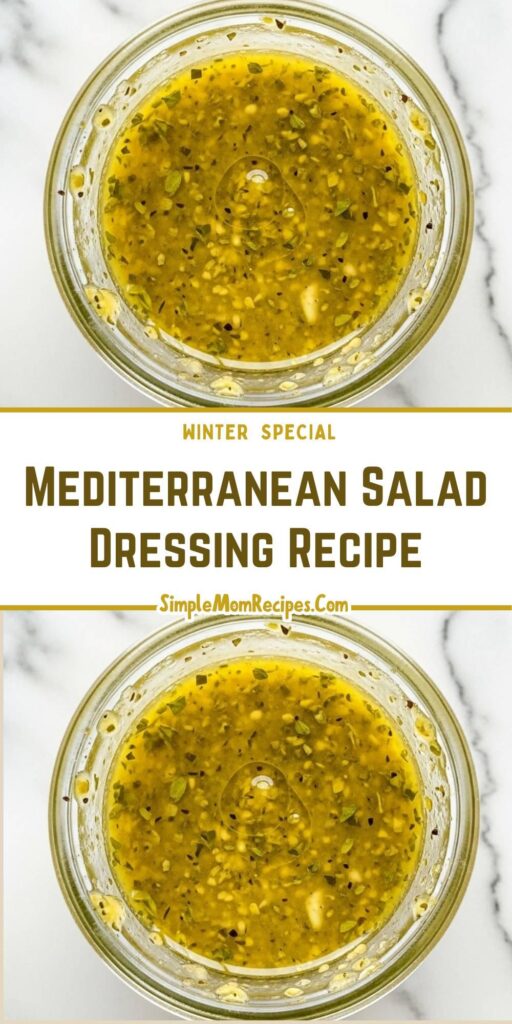 Mediterranean Salad Dressing Recipe