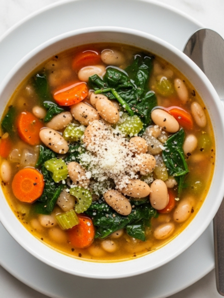 Mediterranean White Bean Soup Recipe