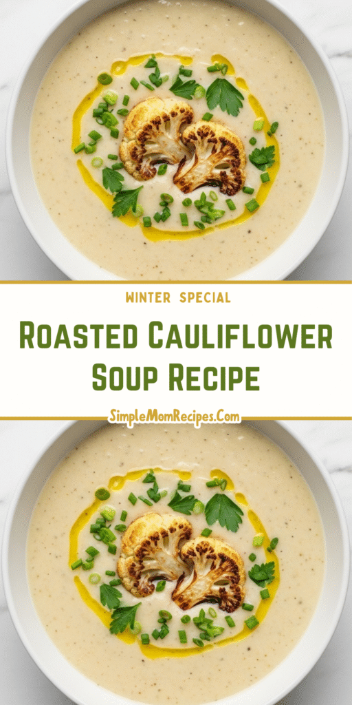 Roasted Cauliflower Soup Recipe