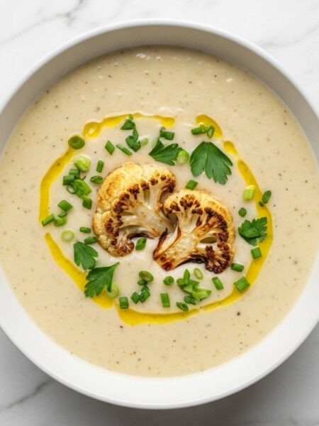 Roasted Cauliflower Soup Recipe