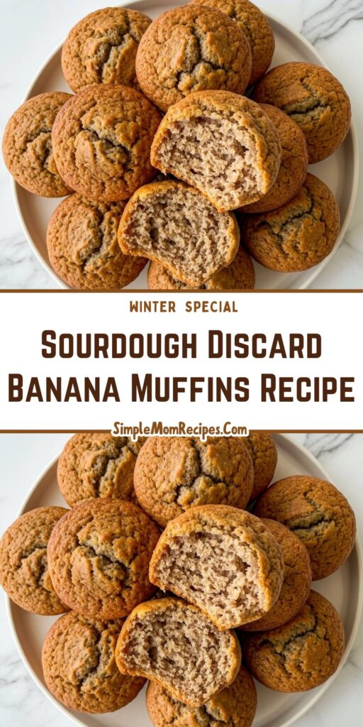 Sourdough Discard Banana Muffins Recipe