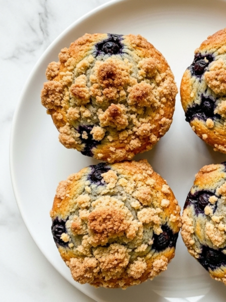 Sourdough Discard Blueberry Muffins Recipe