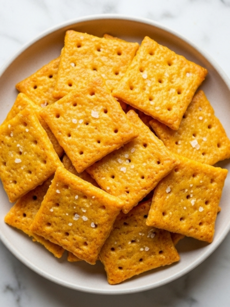 Sourdough Discard Cheese Crackers Recipe