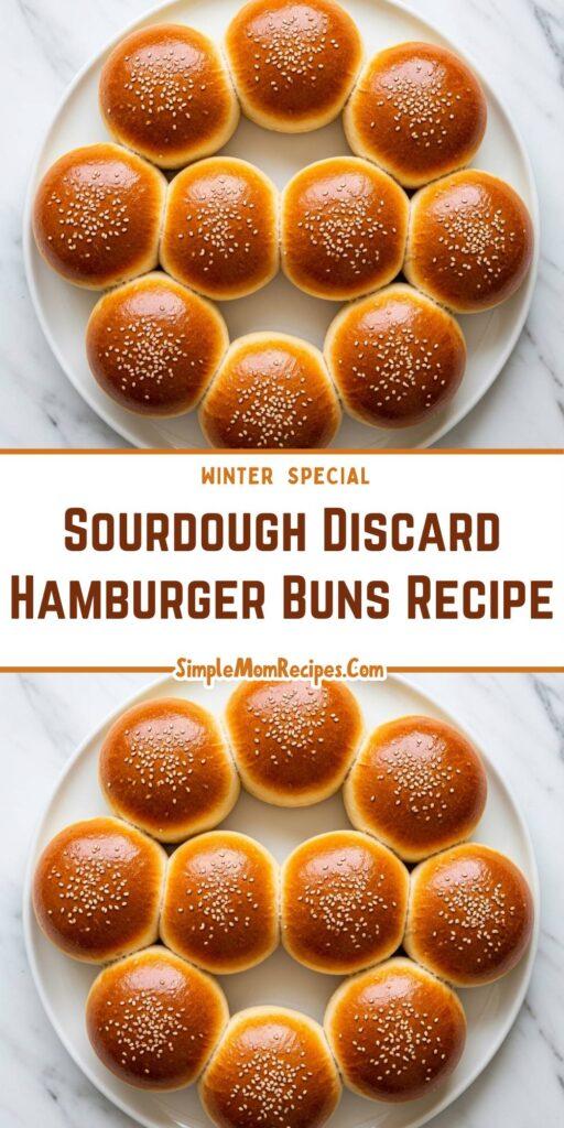 Sourdough Discard Hamburger Buns Recipe