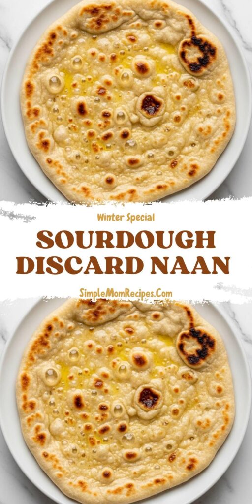 Sourdough Discard Naan Flatbread Recipe