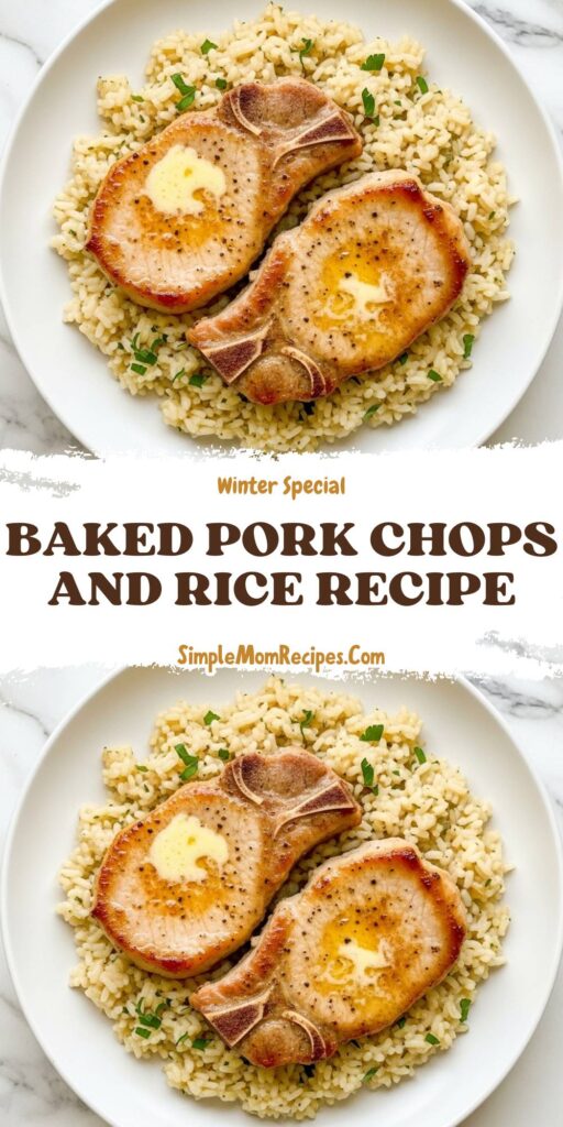 Baked Pork Chops and Rice Recipe