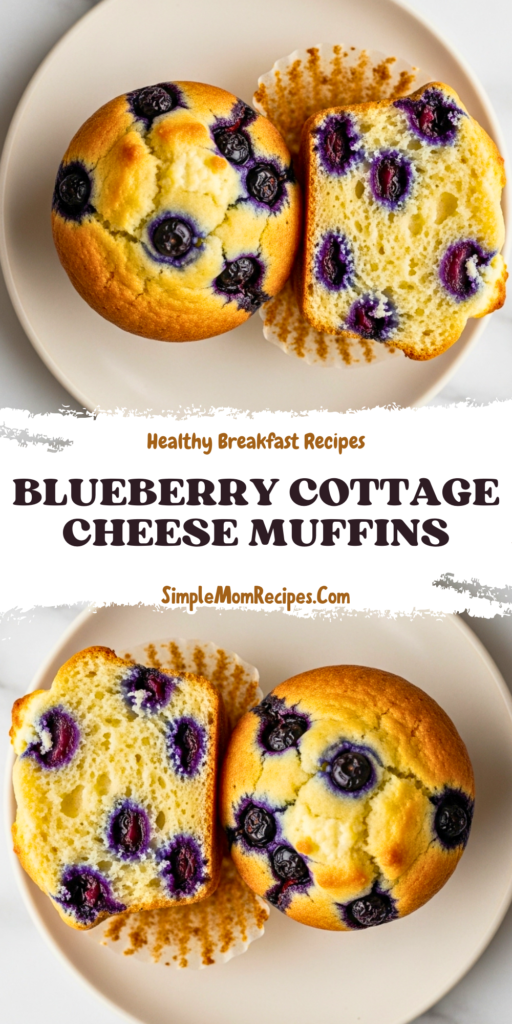 Blueberry Cottage Cheese Muffins Recipe