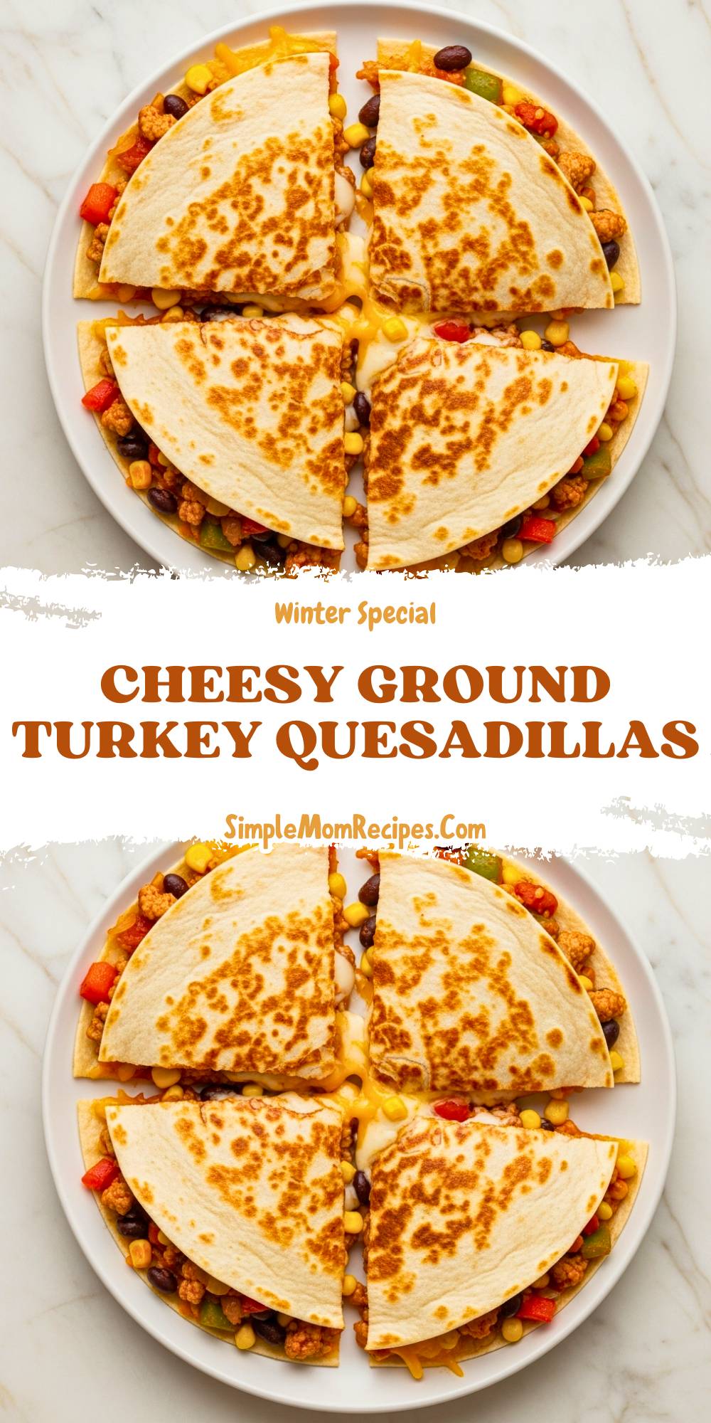 Cheesy Ground Turkey Quesadillas Recipe