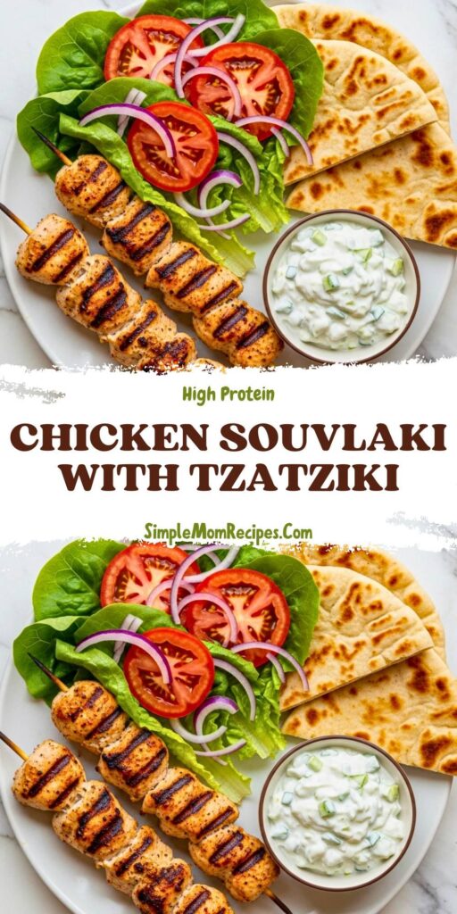 Chicken Souvlaki with Tzatziki Recipe