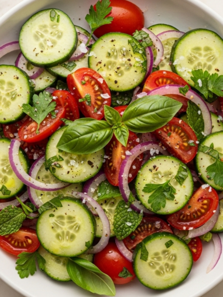 Cucumber Tomato Salad Recipe