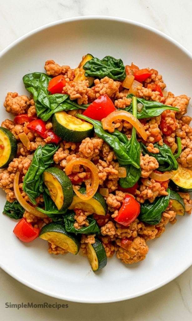 Easy Ground Turkey and Zucchini Skillet Recipe