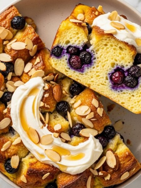 French Toast Blueberry Breakfast Bake Recipe