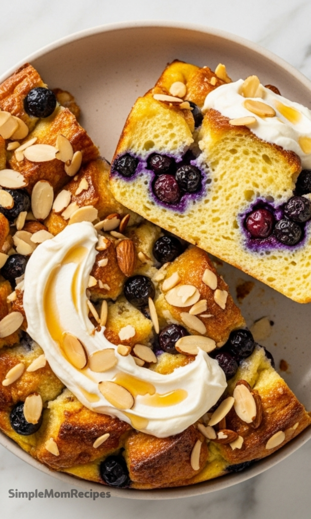 French Toast Blueberry Breakfast Bake Recipe