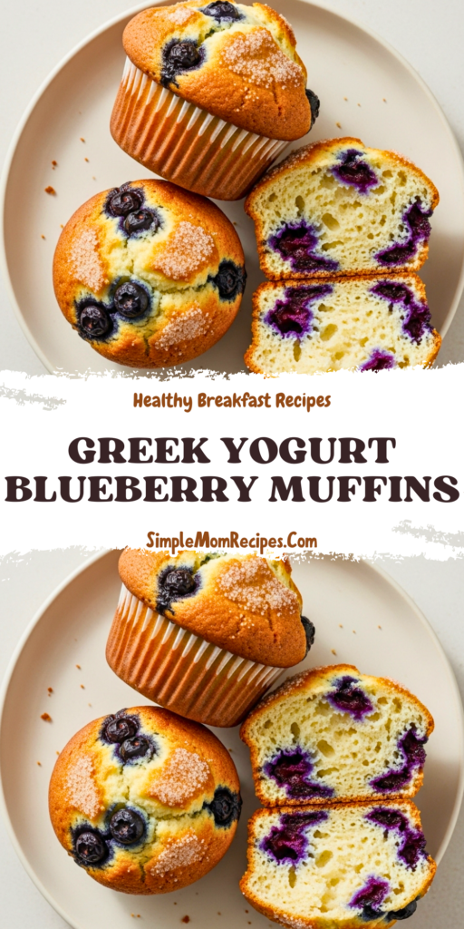 Greek Yogurt Blueberry Muffins Recipe