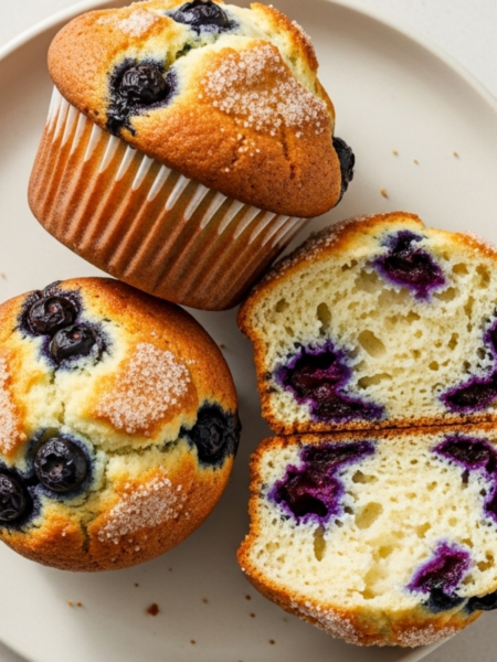 Greek Yogurt Blueberry Muffins Recipe
