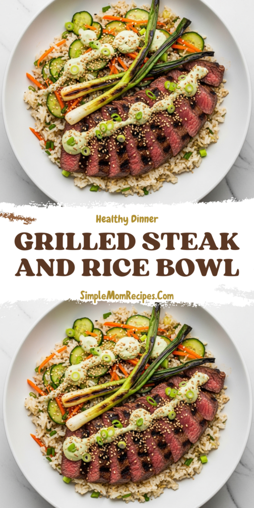 Grilled Steak and Rice Bowl Recipe