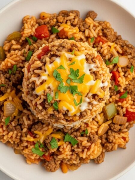 Ground Beef and Rice Skillet Recipe