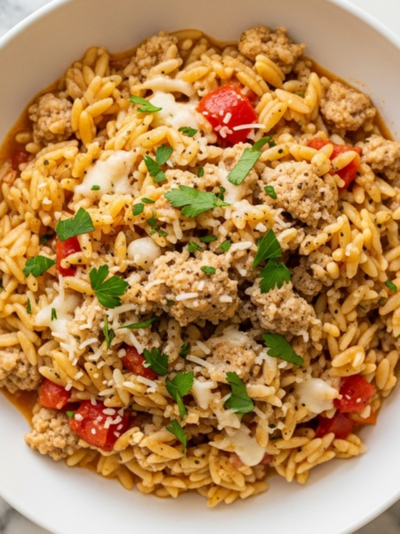 Ground Turkey Orzo Recipe