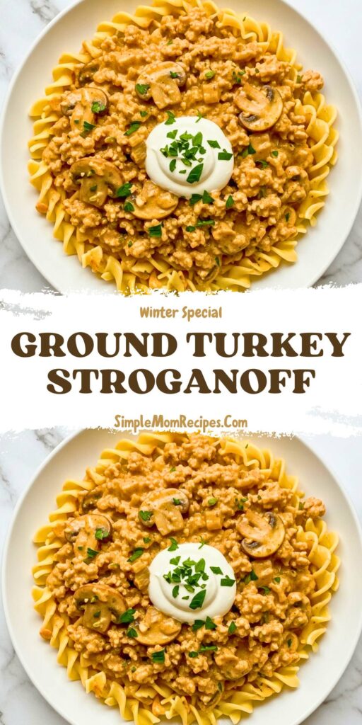 Ground Turkey Stroganoff Recipe