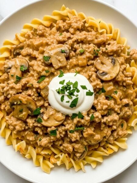 Ground Turkey Stroganoff Recipe