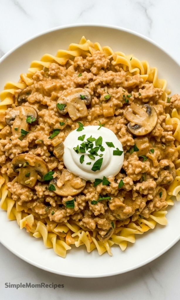 Ground Turkey Stroganoff Recipe
