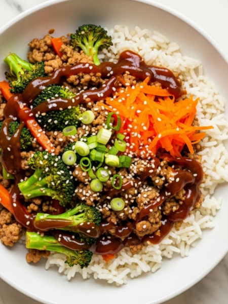 Ground Turkey Teriyaki Rice