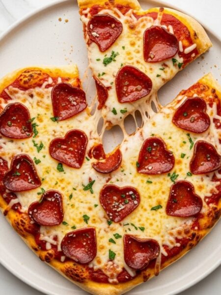 Heart Shaped Pizza Recipe